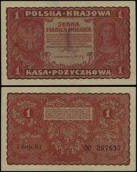 1 marka polska 23.08.1919, seria I-KJ, numeracja
