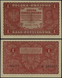 1 marka polska 23.08.1919, seria I-GT, numeracja