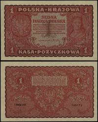 1 marka polska 23.08.1919, seria I-AO, numeracja