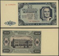 20 złotych 1.07.1948, seria CC, numeracja 419627