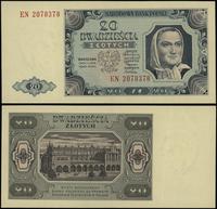 20 złotych 1.07.1948, seria EN, numeracja 207837