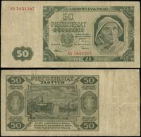 50 złotych 1.07.1948, seria AS, numeracja 585126