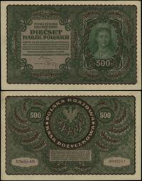 500 marek polskich 23.08.1919, seria II-AB, nume