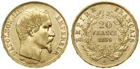 Francja, 20 franków, 1859 A