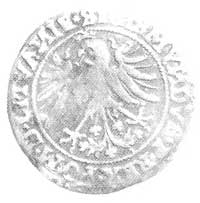 grosz 1535, Wilno, Aw: Orzeł i napis, Rw: Pogoń i napis, Kop. I.la. -R-, Cz. 4866 Rl, T. 7.