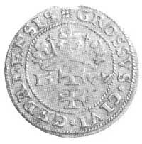 grosz oblężniczy 1577, Gdańsk, Aw: Herb Gdańska 