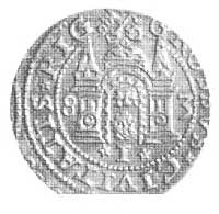 grosz 1583, Ryga, Aw: Popiersie i napis, Rw: Her