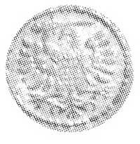 denar 1590, Gdańsk, Aw: Orzeł, Rw: Herb Gdańska,