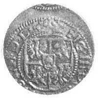 grosz 1616, Ryga, Aw: Tarcza herbowa pod koroną 