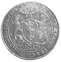 talar 1648, Gdańsk, Aw: Popiersie i napis, Rw: Herb Gdańska i napis, Kop. IV. 10. -R-, Cz. 1873. (..