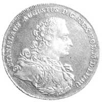 talar 1766, Warszawa, Aw: Popiersie w zbroi i napis, Rw: Tarcza herbowa pod koroną i napis, Kop. 4..