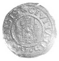 szeląg 1571, Aw: Herb Rygi i napis, Rw: Klucze i napis, Cz. 6314.