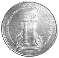 medal z okazji pokoju cieszyńskiego 1779, Aw: Popiersie Józefa II i Fryderyka Wielkiego, Rw: Dwie ..
