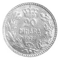 20 dinarów 1925, Paryż, Fr. 1.