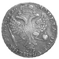 rubel 1726, Moskwa, Aw: Popiersie i napis, Rw: Orzeł i napis, H. 11, Dav. 1664.