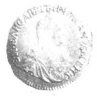 rubel 1756, Moskwa, Aw: Popiersie i napis, Rw: O