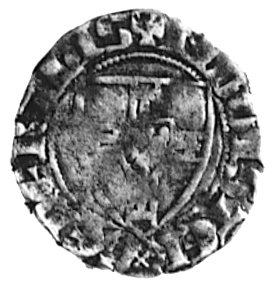 Winrych von Kniprode (1351-1382), kwartnik, Aw: Tarcza Wielkiego Mistrza, w otoku napis, Rw: Krzyż, w otokunapis, Vos. 120