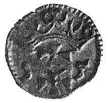 denar 1555, Gdańsk, Aw: Orzeł Prus Królewskich, 