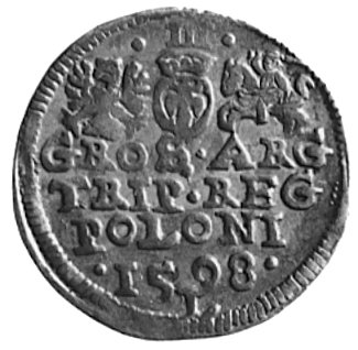 trojak 1598, Lublin, j.w., Kurp.1050 R, Wal.LXXXV
