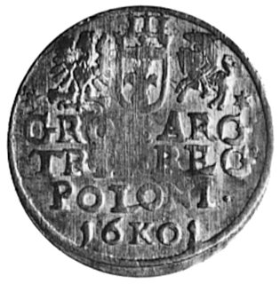 trojak 1601, Kraków, Aw: Popiersie i napis, Rw: Herby i napis, Kurp.1254 R2, Wal.XCII