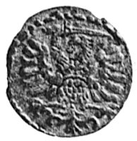 denar 1596, Gdańsk, Aw: Orzeł Prus Królewskich, Rw: Herb Gdańska, Gum.1368, Kurp.2206 R2