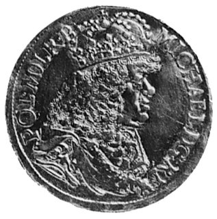 dukat 1673, Gdańsk, Aw: Popiersie i napis, Rw: Herb Gdańska i napis, Fr.32, Kurp.1138 R4, T.35