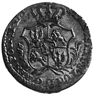 2 grosze srebrne 1767, Warszawa, j.w., Plage 245, moneta rzadka w tym stanie zachowania, drobne niedobicia
