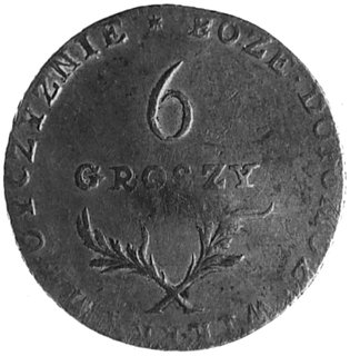 6 groszy 1813, Zamość, Aw: Napis, Rw: Dwie gałąz