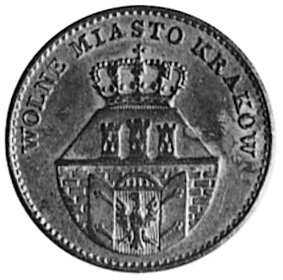 5 groszy 1835, Wiedeń, Aw: Herb Krakowa i napis, Rw: Nominał w wieńcu, Plage 296