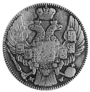 ciężarek półimperiała 1841, Warszawa, Aw: Orzeł carski, Rw: Napisy, Plage 288