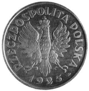 5 złotych 1925, Konstytucja, 81 perełek, srebro, wybito 1.000 sztuk, 24.85 g., minimalna wada blachy