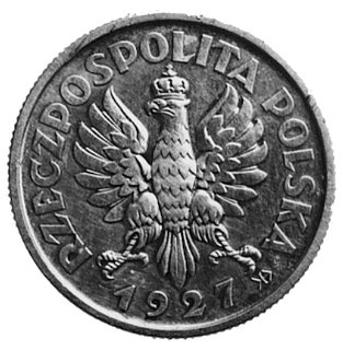 2 złote 1924, na awersie znak Mennicy Państwowej, na rewersie wypukły napis: PRÓBA, nakład 100 sztuk, srebro10.30 g.