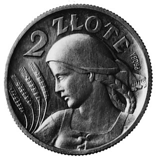 2 złote 1924, na awersie znak Mennicy Państwowej, na rewersie wypukły napis: PRÓBA, nakład 100 sztuk, srebro10.30 g.
