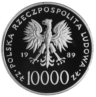 10.000 złotych 1989, Warszawa- Jan Paweł II, wybito 1.000 sztuk, złoto 31,1 g.
