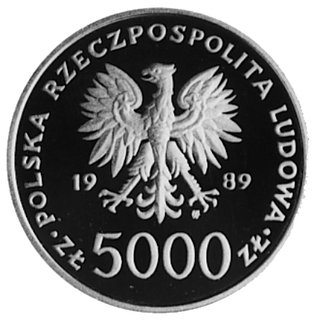 5.000 złotych 1989, Warszawa- Jan Paweł II, wybi