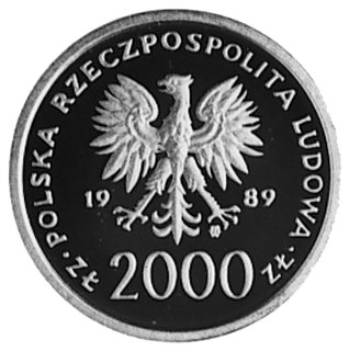 2.000 złotych 1989, Warszawa- Jan Paweł II, wybi