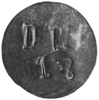 1 (bez oznaczenia waluty i daty), Wydawy, jednostronny, D.W.- Dominium Wydawy, nie notowane, cynk 35 mm