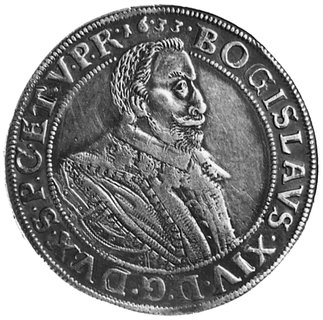 talar 1633, Koszalin, Aw: Popiersie Bogusława XI
