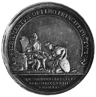 medal autorstwa Haeslinga z okazji składania prz
