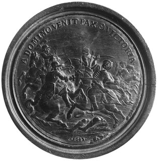 medal warcabowy nie sygnowany, pocz. XVIII w. No
