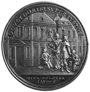 medal sygnowany IL Oexlein wybity w 1771 roku w 