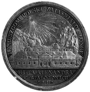 medal sygnowany X. STUCKHART, wybity w 1817 roku
