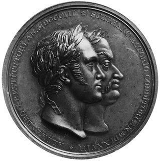 medal sygnowany G TEODOR TOLSTOI, wybity w 1828 