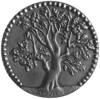 medal sygnowany K. Laszczka wybity w 1917 roku w