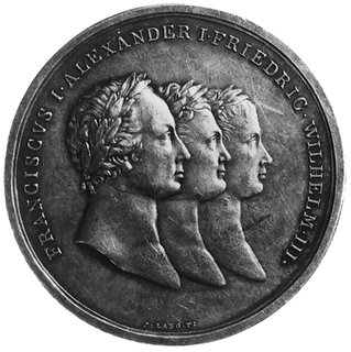 medal z roku 1813, sygn. J. Lang F., wybity z ok