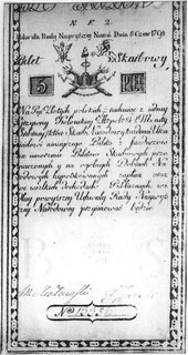 5 złotych 8.06.1794, seria N.F.2, Pick A1, bardzo rzadki