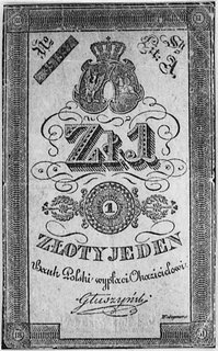 1 złoty 1831, podpis: Głuszyński, Pick A22