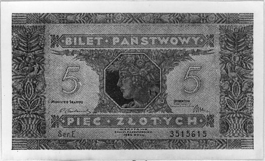 5 złotych 25.10.1926, Pick 49, Parchimowicz 48.II