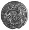 denar 1621, Kraków, Aw: Monogram, Rw: Tarcze herbowe, Gum.819, Kurp.3 R5, T.6, rzadka moneta w pię..