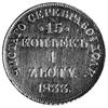 15 kopiejek=l złoty 1833, Petersburg, Aw: Orzeł carski, Rw: Napisy, Plage 398
